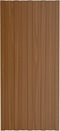 vidaXL - Dakpanelen - 12 - st - 100x45 - cm - gegalvaniseerd - staal - bruin
