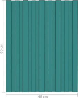 vidaXL - Dakpanelen - 12 - st - 60x45 - cm - gegalvaniseerd - staal - bruin