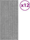 vidaXL - Dakpanelen - 12 - st - 60x45 - cm - gegalvaniseerd - staal - bruin