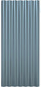 vidaXL - Dakpanelen - 12 - st - 80x36 - cm - gepoedercoat - staal - grijs