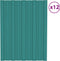 vidaXL - Dakpanelen - 36 - st - 100x45 - cm - gegalvaniseerd - staal - bruin