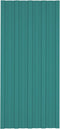 vidaXL - Dakpanelen - 36 - st - 100x45 - cm - gegalvaniseerd - staal - groen