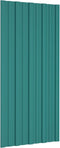 vidaXL - Dakpanelen - 36 - st - 100x45 - cm - gegalvaniseerd - staal - groen