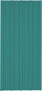 vidaXL - Dakpanelen - 36 - st - 100x45 - cm - gegalvaniseerd - staal - groen