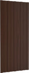 vidaXL - Dakpanelen - 36 - st - 100x45 - cm - gegalvaniseerd - staal - bruin