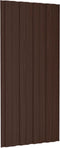 vidaXL - Dakpanelen - 36 - st - 100x45 - cm - gegalvaniseerd - staal - bruin