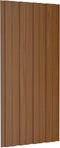 vidaXL - Dakpanelen - 36 - st - 100x45 - cm - gegalvaniseerd - staal - bruin