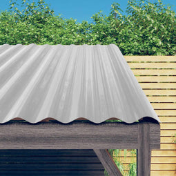 vidaXL - Dakpanelen - 36 - st - 60x36 - cm - gepoedercoat - staal - zilverkleurig