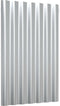 vidaXL - Dakpanelen - 36 - st - 60x36 - cm - gepoedercoat - staal - zilverkleurig