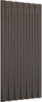 vidaXL - Dakpanelen - 36 - st - 80x36 - cm - gepoedercoat - staal - bruin
