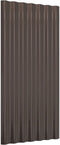 vidaXL - Dakpanelen - 36 - st - 80x36 - cm - gepoedercoat - staal - bruin