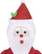 vidaXL - Decoratieve - kerstman - LED - luxe - stof - 120 - cm