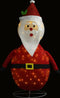 vidaXL - Decoratieve - kerstman - LED - luxe - stof - 120 - cm