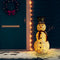 vidaXL - Decoratieve - sneeuwpop - LED - 120 - cm - luxe - stof