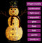 vidaXL - Decoratieve - sneeuwpop - LED - 120 - cm - luxe - stof