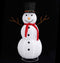 vidaXL - Decoratieve - sneeuwpop - LED - 120 - cm - luxe - stof