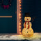 vidaXL - Decoratieve - sneeuwpop - LED - 90 - cm - luxe - stof