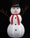 vidaXL - Decoratieve - sneeuwpop - LED - 90 - cm - luxe - stof