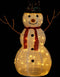 vidaXL - Decoratieve - sneeuwpop - LED - 90 - cm - luxe - stof