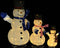 vidaXL - Decoratieve - sneeuwpoppenfamilie - LED - luxe - stof