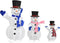 vidaXL - Decoratieve - sneeuwpoppenfamilie - LED - luxe - stof