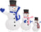 vidaXL - Decoratieve - sneeuwpoppenfamilie - LED - luxe - stof