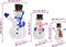 vidaXL - Decoratieve - sneeuwpoppenfamilie - LED - luxe - stof