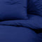 vidaXL - Dekbedovertrekset - 135x200 - cm - katoen - marineblauw
