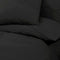 vidaXL - Dekbedovertrekset - 135x200 - cm - katoen - zwart