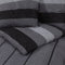 vidaXL - Dekbedovertrekset - 140x200 - cm - katoen - donkergrijs