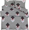 vidaXL - Dekbedovertrekset - 140x200 - cm - katoen - grijs