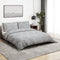 vidaXL - Dekbedovertrekset - 140x200 - cm - katoen - grijs