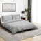 vidaXL - Dekbedovertrekset - 140x200 - cm - katoen - grijs