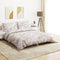 vidaXL - Dekbedovertrekset - 140x200 - cm - katoen - wit - en - bruin