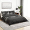 vidaXL - Dekbedovertrekset - 140x200 - cm - katoen - zwart