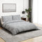vidaXL - Dekbedovertrekset - 155x220 - cm - katoen - grijs