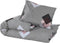vidaXL - Dekbedovertrekset - 155x220 - cm - katoen - grijs