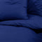 vidaXL - Dekbedovertrekset - 155x220 - cm - microvezel - marineblauw