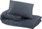 vidaXL - Dekbedovertrekset - 200x200 - cm - katoen - antracietkleurig