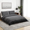 vidaXL - Dekbedovertrekset - 200x200 - cm - katoen - donkergrijs