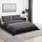 vidaXL - Dekbedovertrekset - 200x200 - cm - katoen - donkergrijs