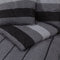 vidaXL - Dekbedovertrekset - 200x200 - cm - katoen - donkergrijs