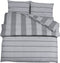 vidaXL - Dekbedovertrekset - 200x200 - cm - katoen - grijs
