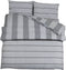 vidaXL - Dekbedovertrekset - 200x200 - cm - katoen - grijs