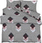 vidaXL - Dekbedovertrekset - 200x200 - cm - katoen - grijs