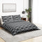 vidaXL - Dekbedovertrekset - 200x200 - cm - katoen - grijs