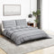vidaXL - Dekbedovertrekset - 200x200 - cm - katoen - grijs