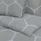 vidaXL - Dekbedovertrekset - 200x200 - cm - katoen - grijs