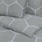 vidaXL - Dekbedovertrekset - 200x200 - cm - katoen - grijs