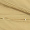 vidaXL - Dekbedovertrekset - 200x200 - cm - katoen - taupe